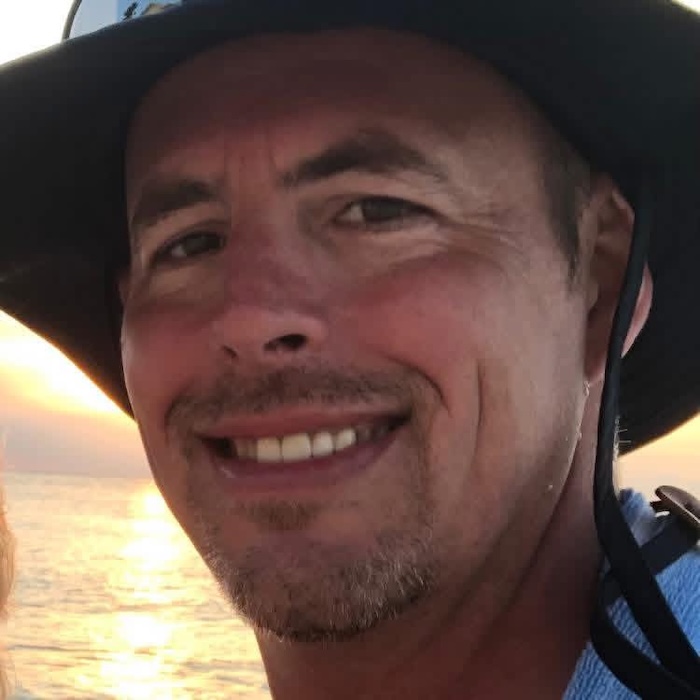 Steve in Grand Cayman at sunset